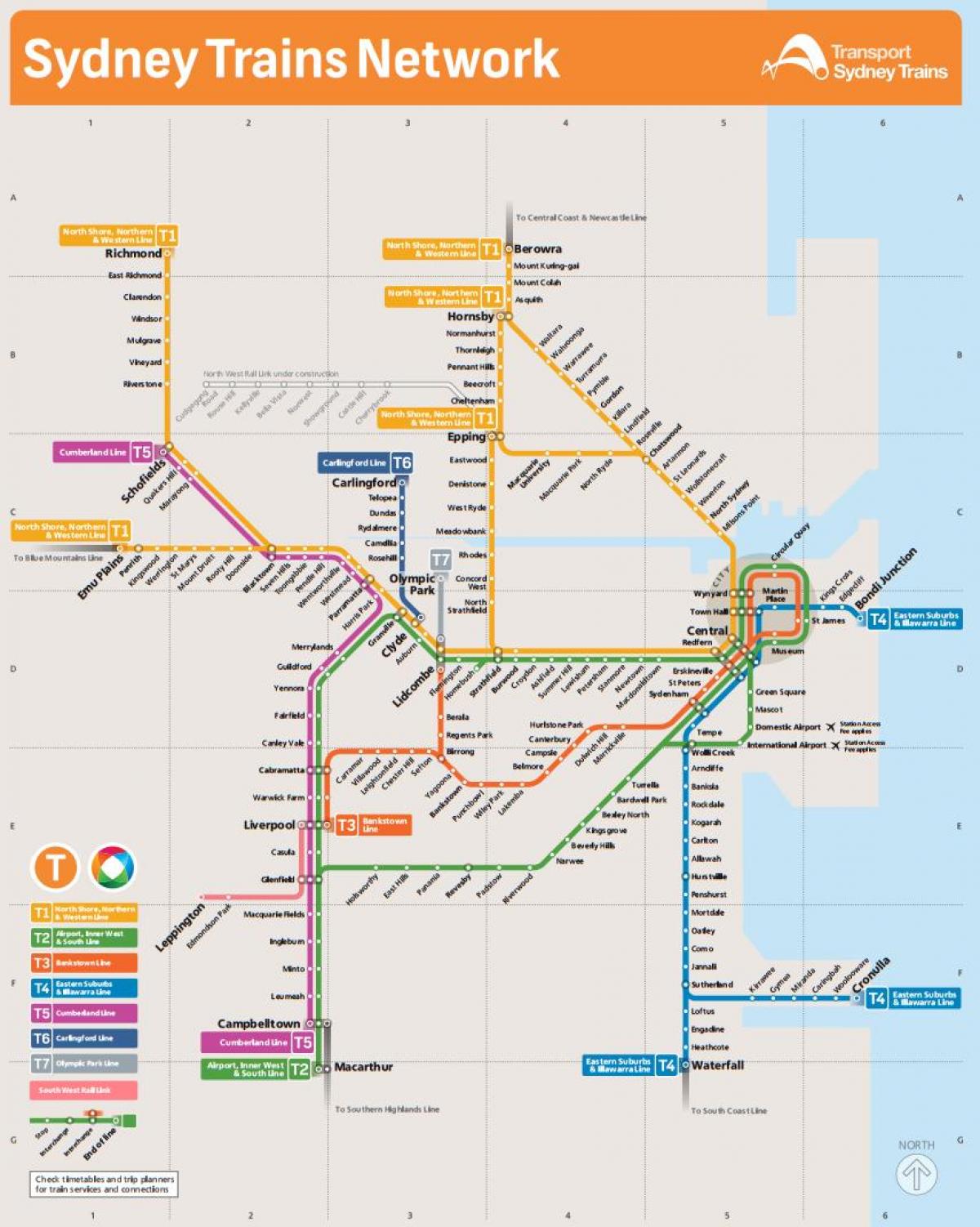 поезд Виктория карте Сиднея