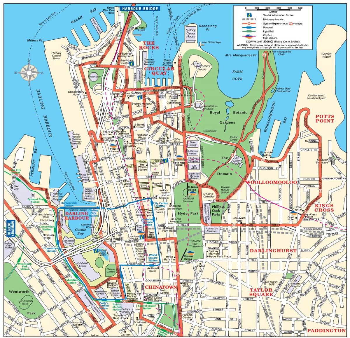 карта КБР Сиднея