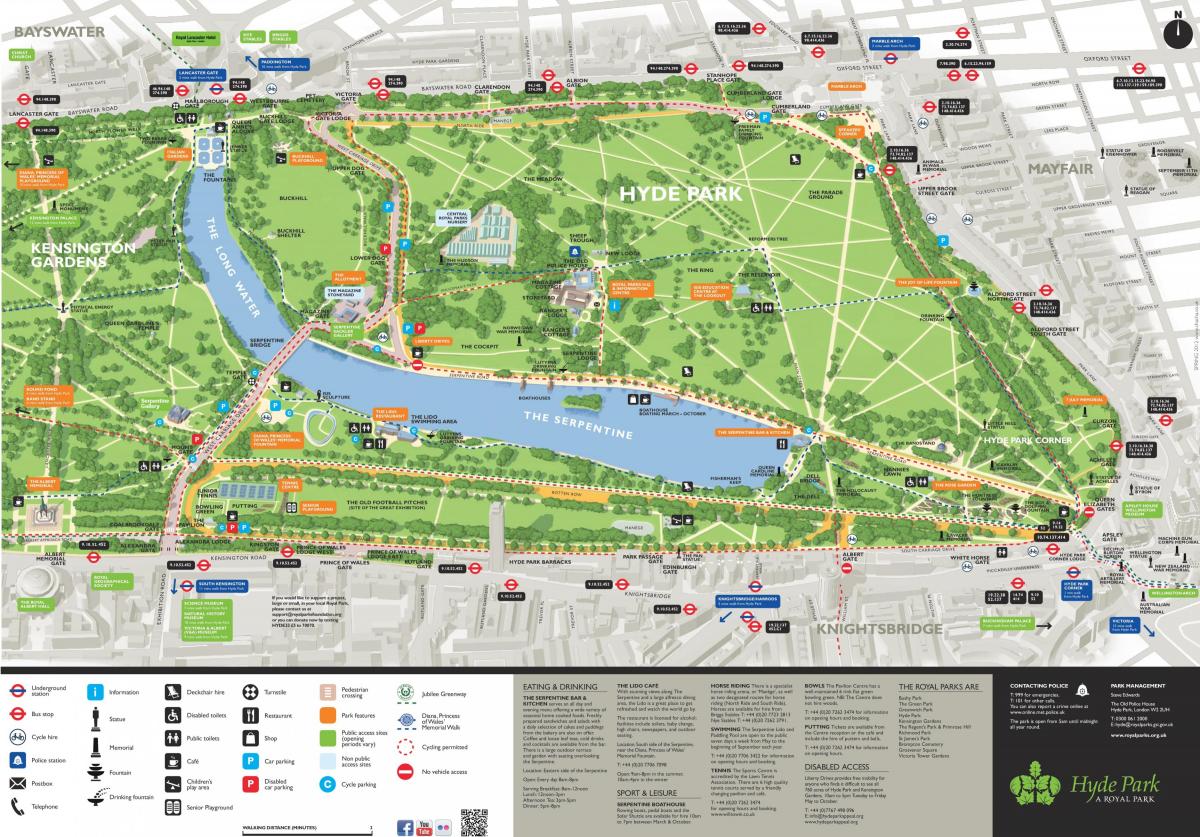 карта гайд-парка в Сиднее