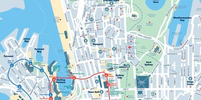 Карта города Сидней