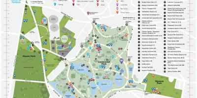 Карта Мур парке в Сиднее