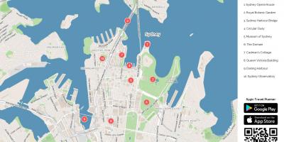 Пешеходная экскурсия в Сиднее карте