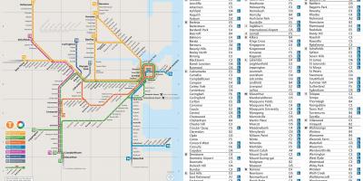 Железнодорожные карте Сиднея