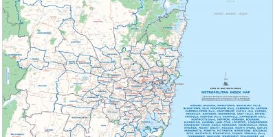 Карта Сиднея агломерации